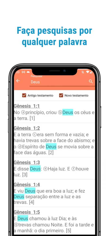 Screenshot di Bíblia de Estudos Comentada