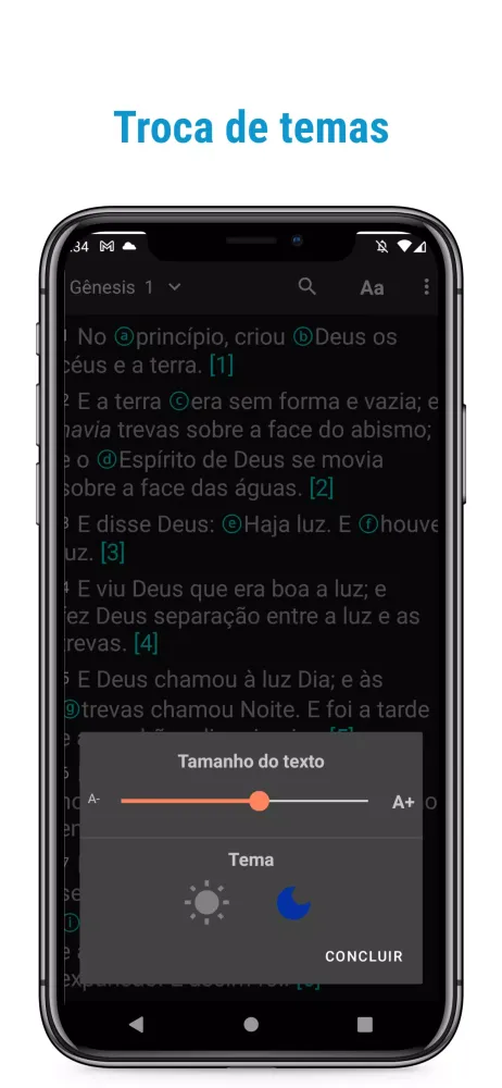 Screenshot di Bíblia de Estudos Comentada