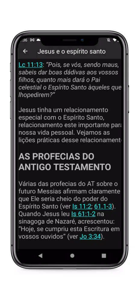 Screenshot di Bíblia de Estudos Comentada
