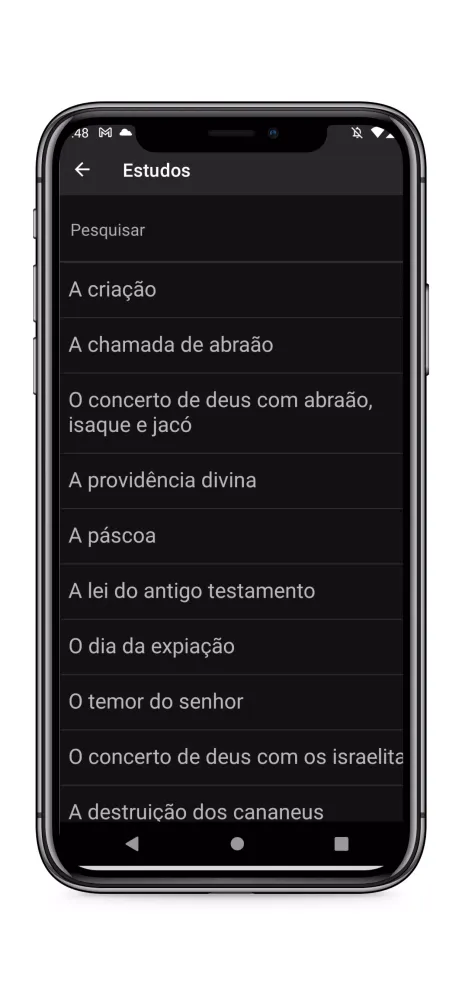 Screenshot di Bíblia de Estudos Comentada