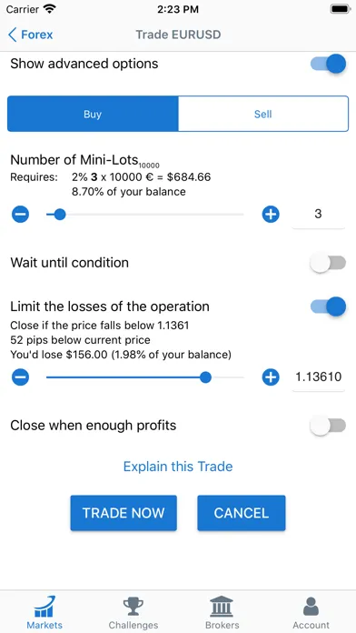 Tangkapan skrin Virtual Trading Simulator