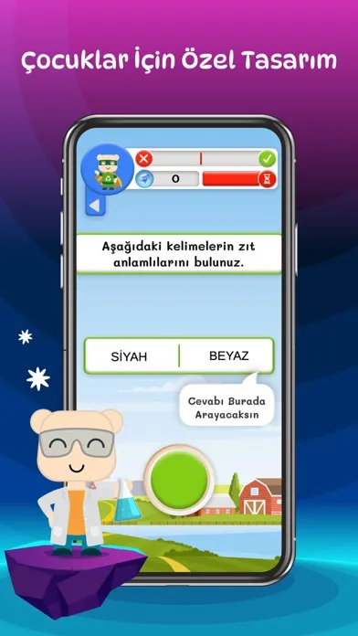 Tangkapan layar Çocuk Zeka Oyunu: Zıt Anlamlı