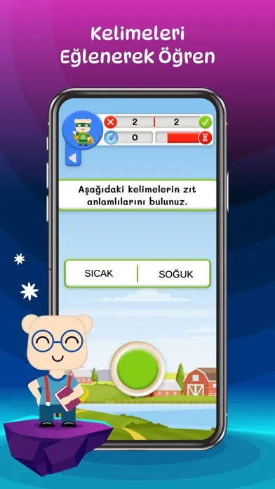 Tangkapan layar Çocuk Zeka Oyunu: Zıt Anlamlı