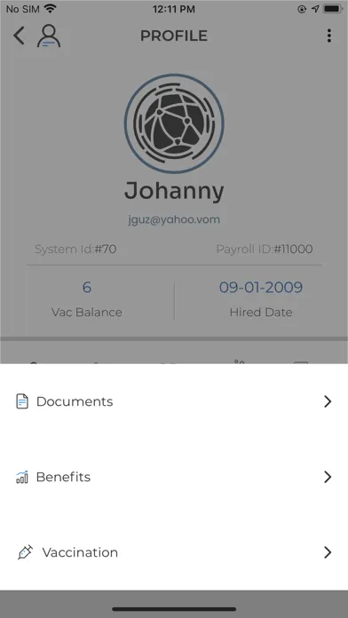 Zrzuty ekranu LP Mobile Employee