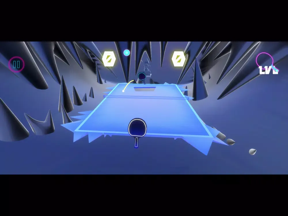 Table Destroyer: Neon Tennis iPad  स्क्रीनशॉट