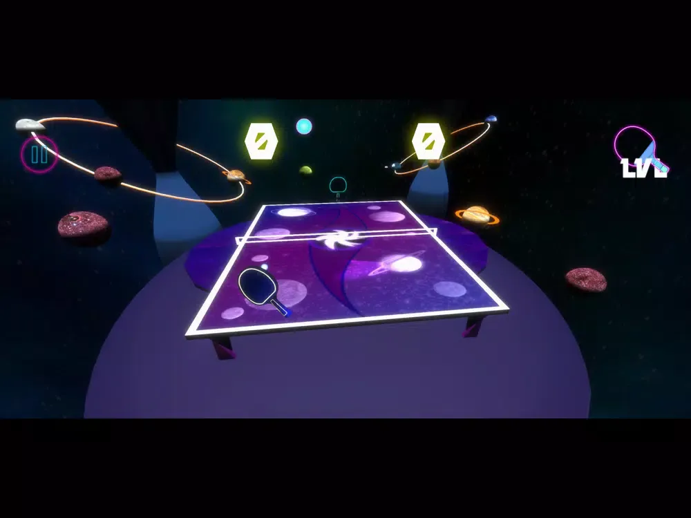 Table Destroyer: Neon Tennis iPad  स्क्रीनशॉट