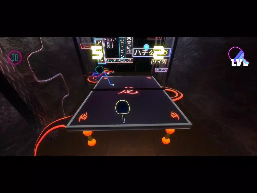 Table Destroyer: Neon Tennis iPad  स्क्रीनशॉट