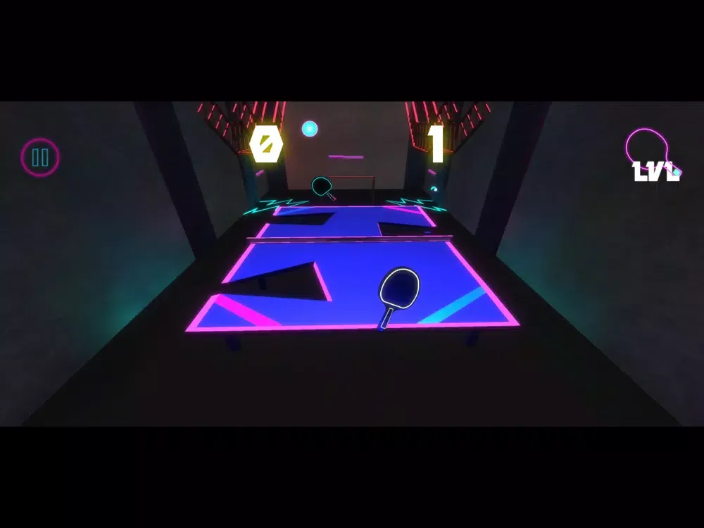Table Destroyer: Neon Tennis iPad  स्क्रीनशॉट