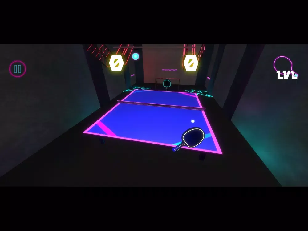 Table Destroyer: Neon Tennis iPad  स्क्रीनशॉट