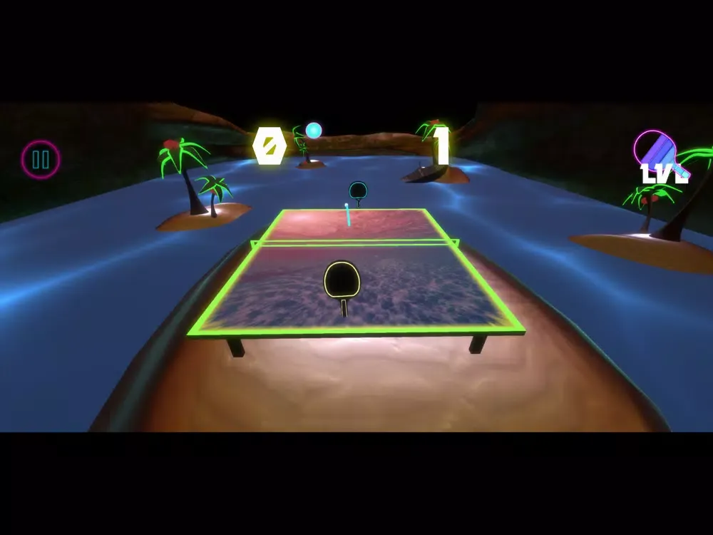 Table Destroyer: Neon Tennis iPad  स्क्रीनशॉट