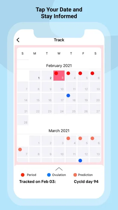 FemX Period Tracker 스크린샷