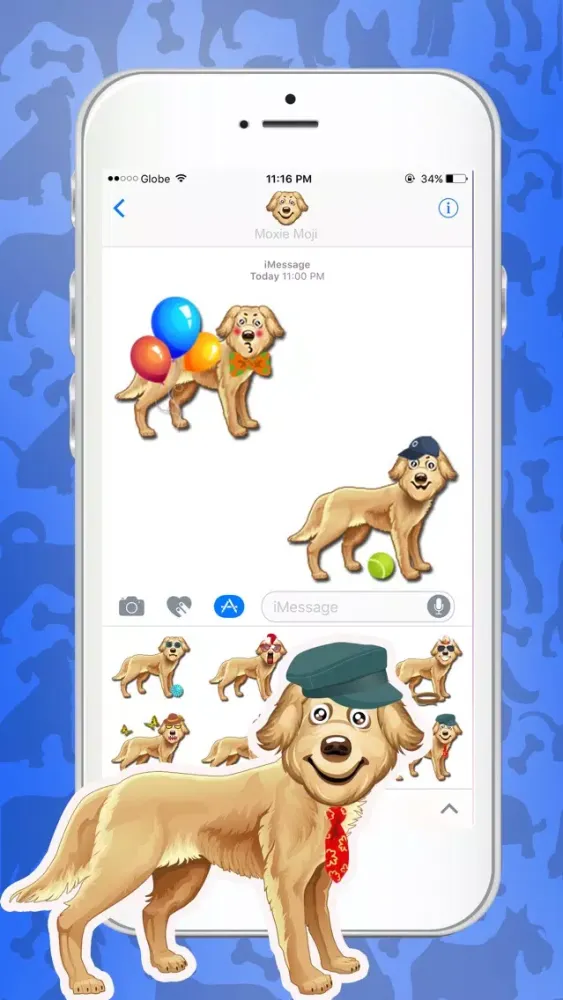 Moxie Moji Labrador emojis and stickers Screenshots