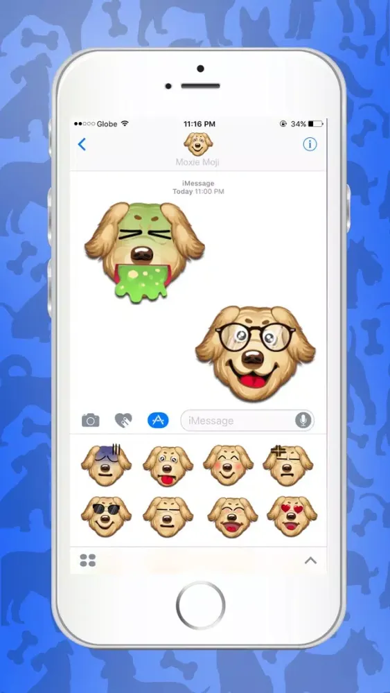 Moxie Moji Labrador emojis and stickers Screenshots