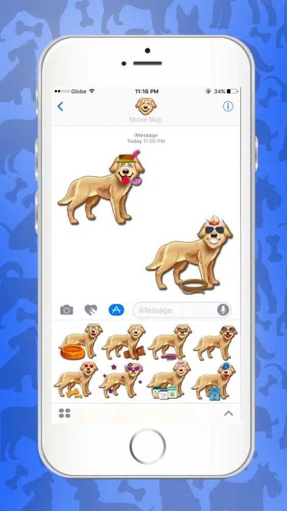 Moxie Moji Labrador emojis and stickers Screenshots