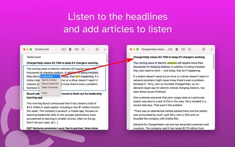 Speech Central: Text to Speech Screenshots