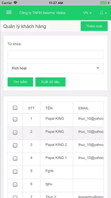Zrzuty ekranu hearme - đo lường sự hài lòng