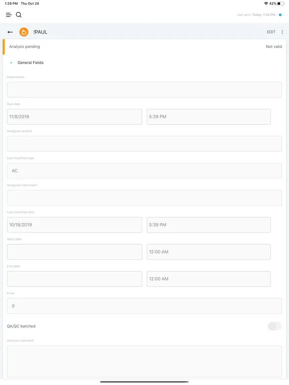 LABWORKS Collection App iPad  স্ক্রিনশট