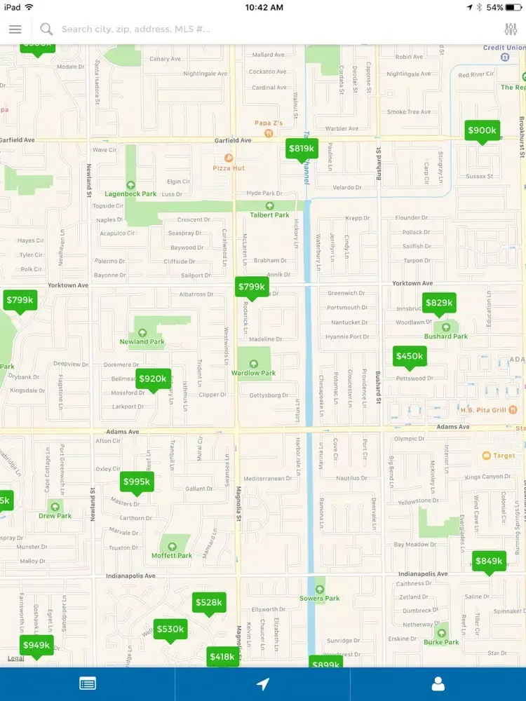 Capturas de pantalla de La Canada Home Values iPad 