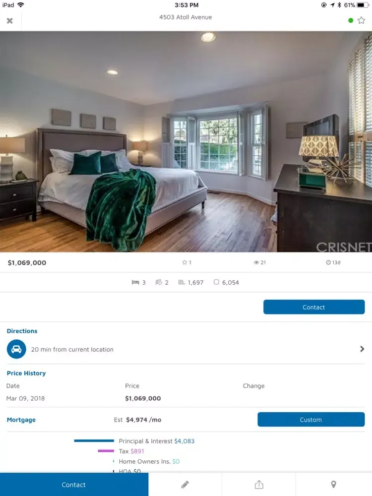 Capturas de pantalla de La Canada Home Values iPad 