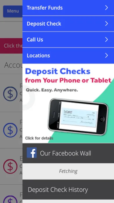 Captures d'écran de La Capitol FCU
