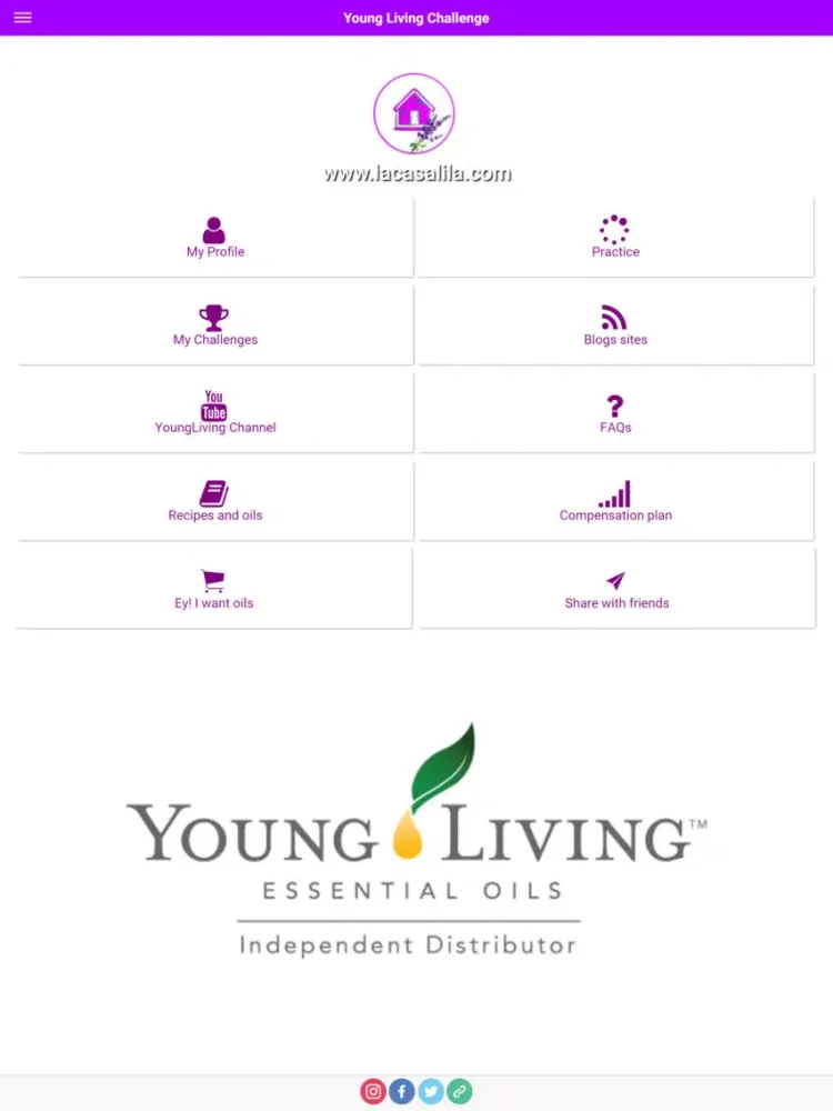 Captures d'écran de Young Living Challenge iPad 