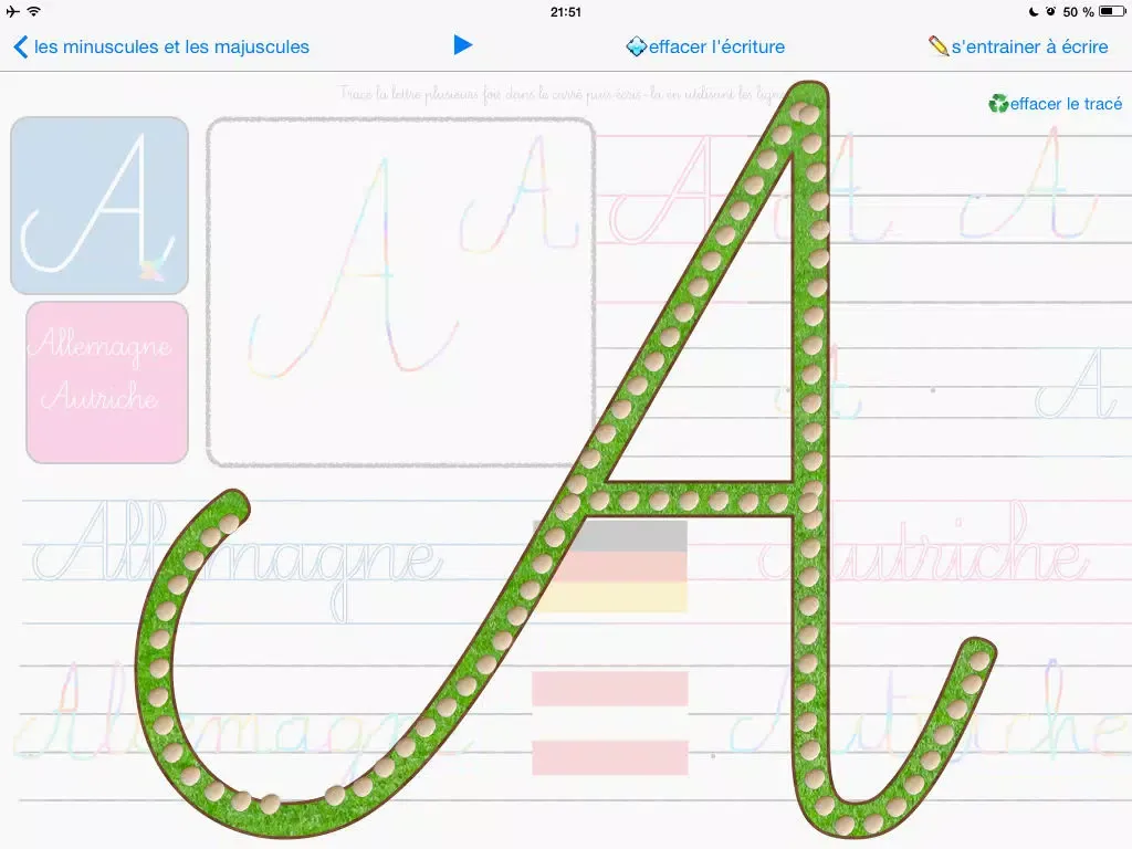 Capturas de pantalla de Ecriture moderne cursive à l'école : GS, CP, CE1 - minuscules et majuscules iPad 