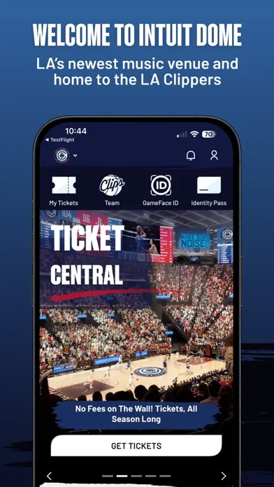 Tangkapan skrin LA Clippers + Intuit Dome