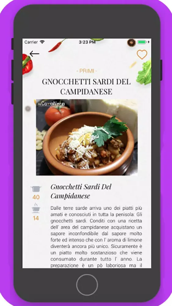 ภาพหน้าจอของ La Cozza Nera - Ricette