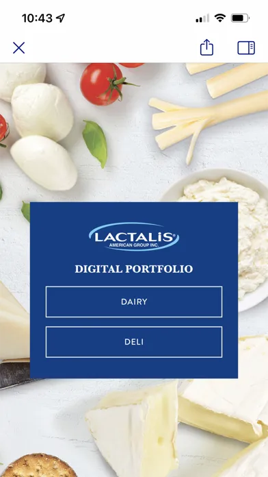 Lactalis Digital Portfolio Screenshots