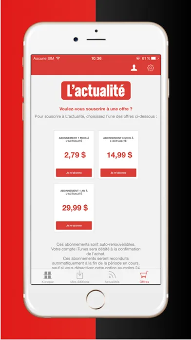 L'actualité magazine Screenshots
