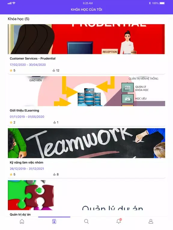 Capturas de tela do Lạc Việt Elearning iPad 