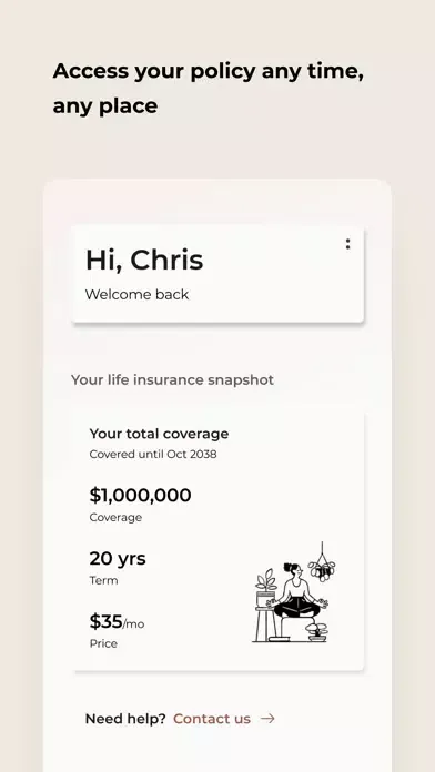 Capturas de tela do Ladder: Term Life Insurance