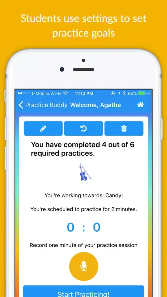 Capturas de tela do Practice Buddy