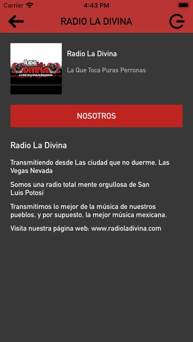 Radio La Divina 스크린샷