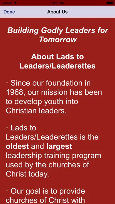 Captures d'écran de Lads to Leaders/Leaderettes