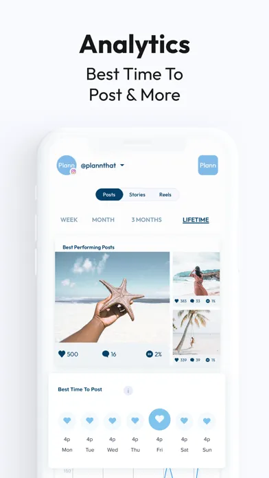 Plann: Preview for Instagram سکرین شاٹس