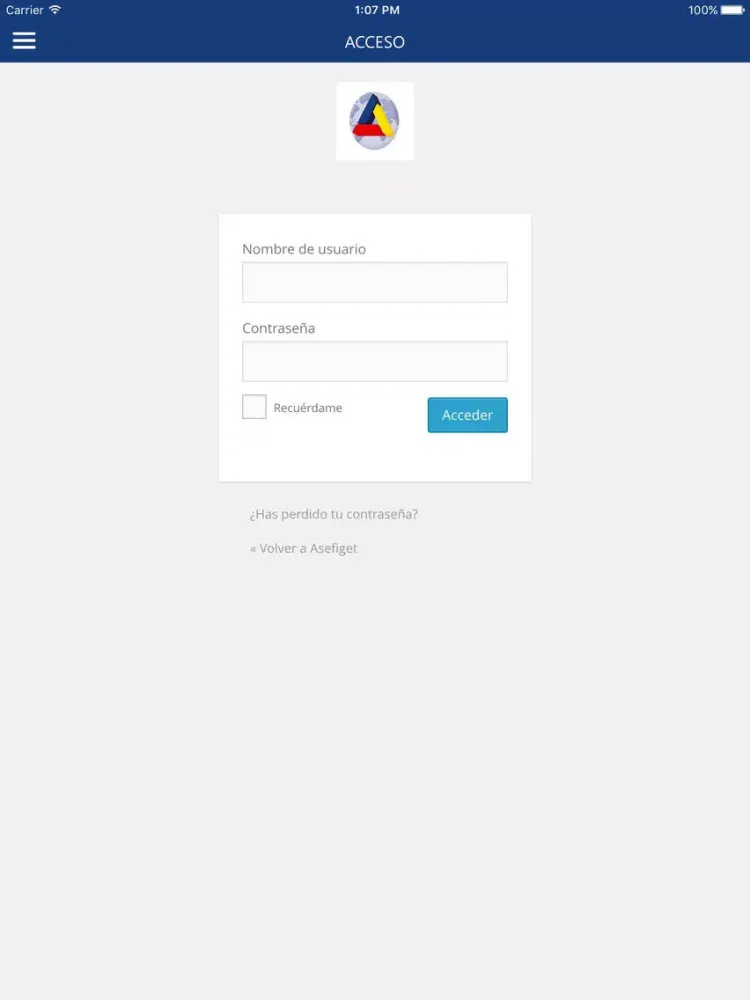 Capturas de pantalla de Asociación Española de Asesores Fiscales y Gestores Tributarios - ASEFIGET iPad 