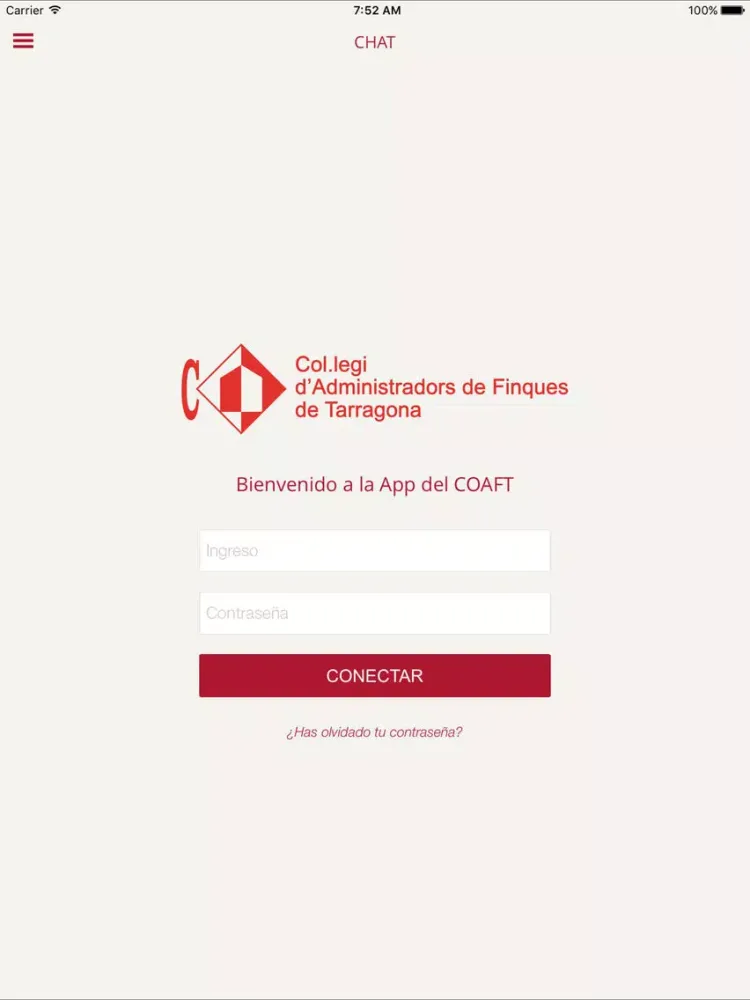 Captures d'écran de Col.legi d'Administradors de Finques de Tarragona iPad 