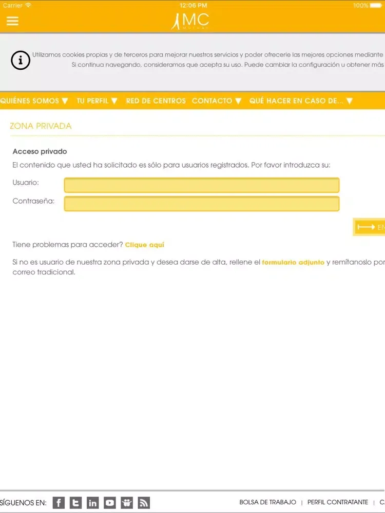 Screenshot di MC Mutual. iPad 