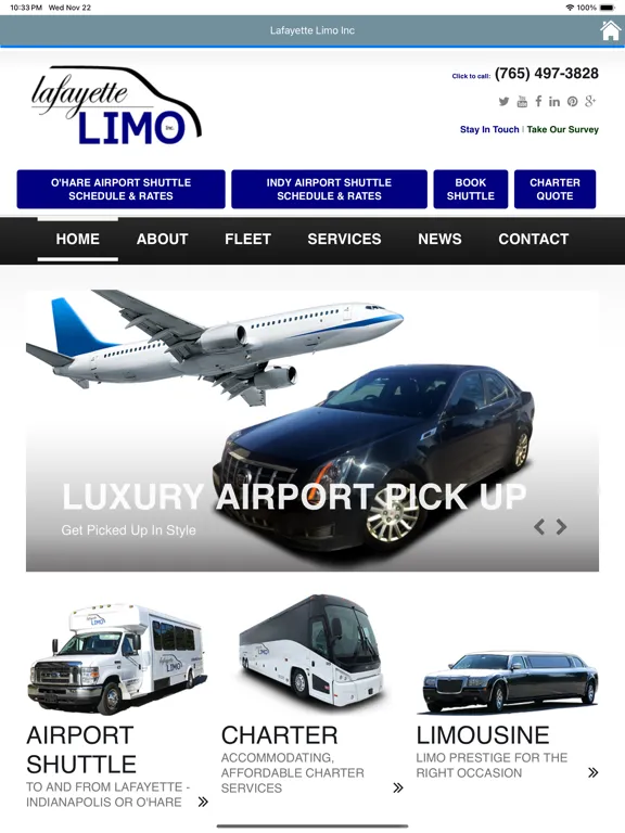 Lafayette Limo iPad 应用截图