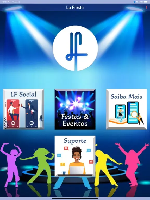 Tangkapan skrin La Fiesta App iPad 