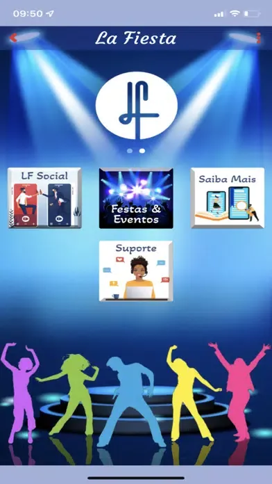 Tangkapan skrin La Fiesta App