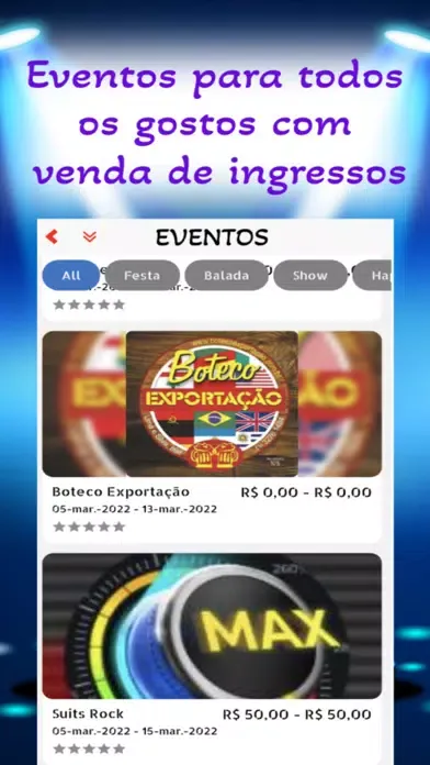 Tangkapan skrin La Fiesta App