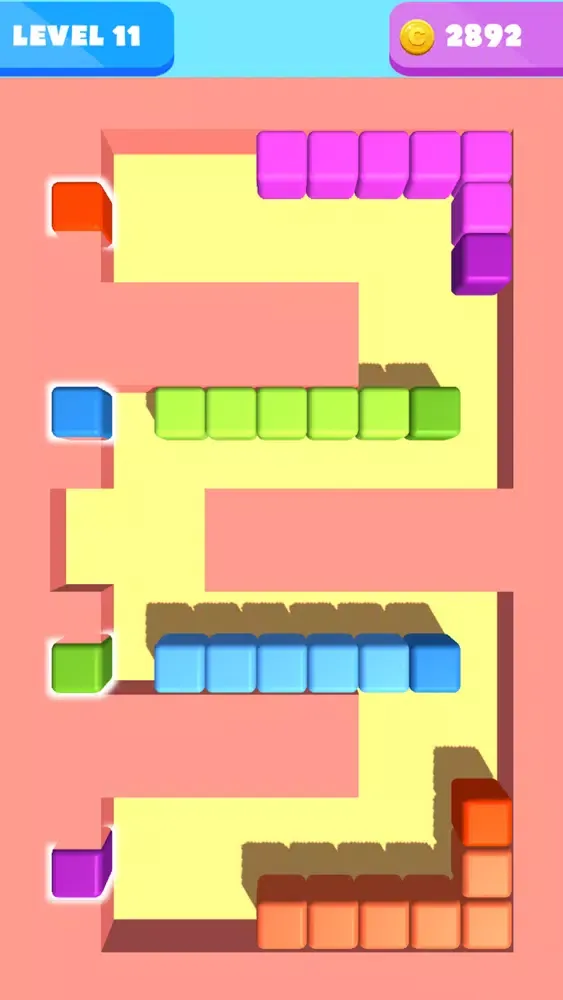Tangkapan layar Snake Match 3D
