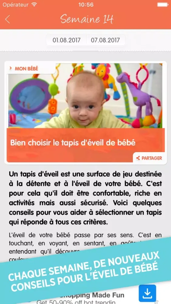 Capturas de pantalla de Mon bébé Doctissimo