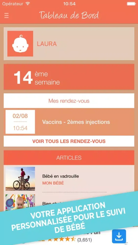 Capturas de pantalla de Mon bébé Doctissimo