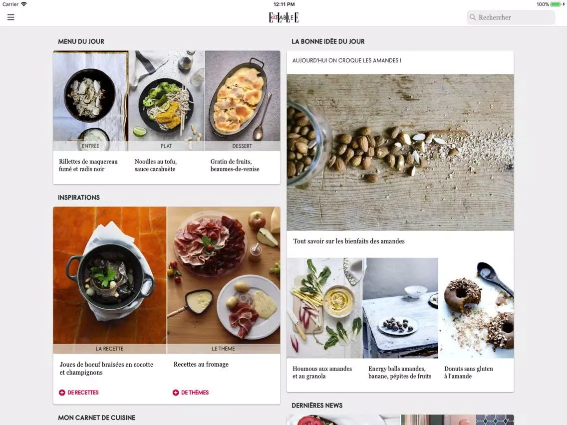 ELLE à table : idées recettes iPad  স্ক্রিনশট