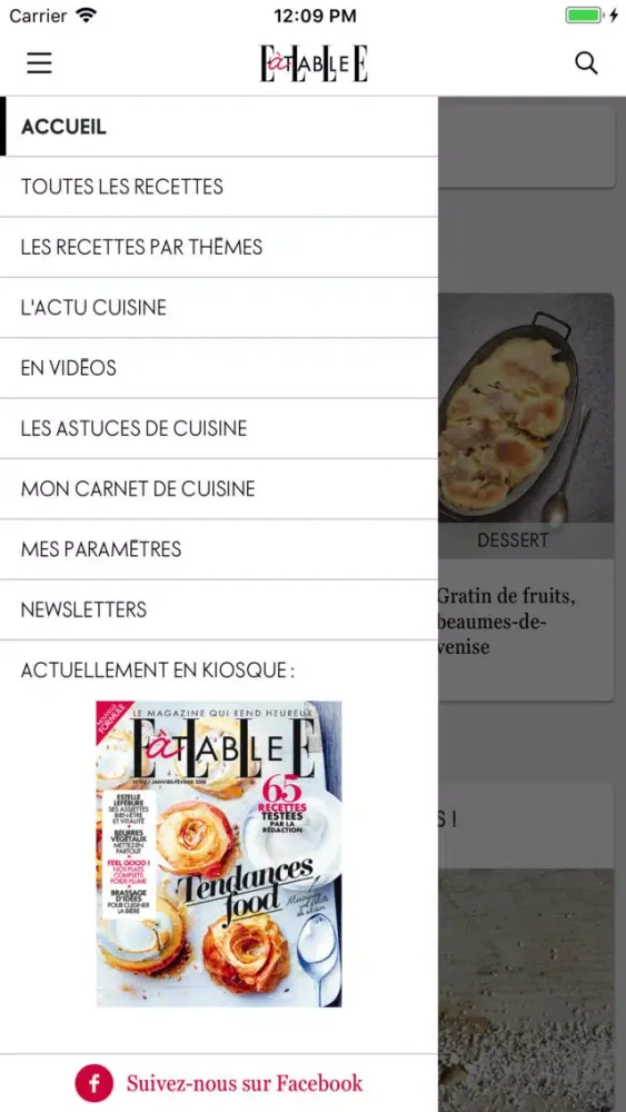 ELLE à table : idées recettes স্ক্রিনশট