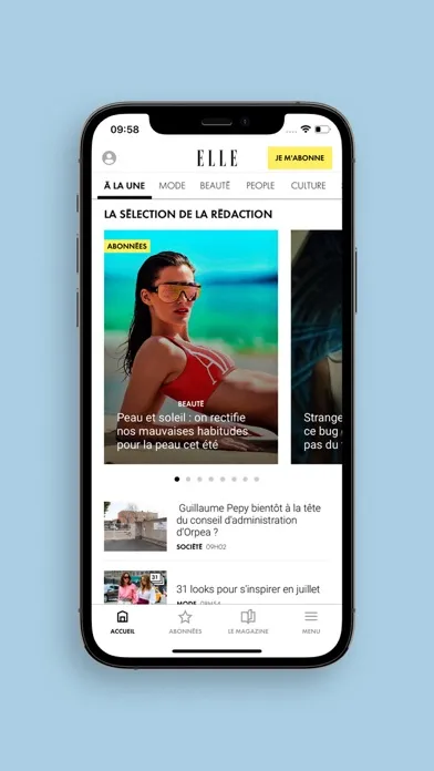 Screenshot di ELLE : actualité, mode, beauté