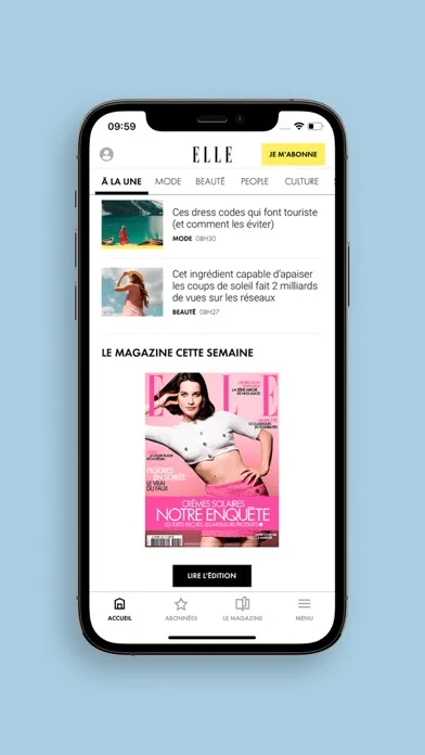Screenshot di ELLE : actualité, mode, beauté